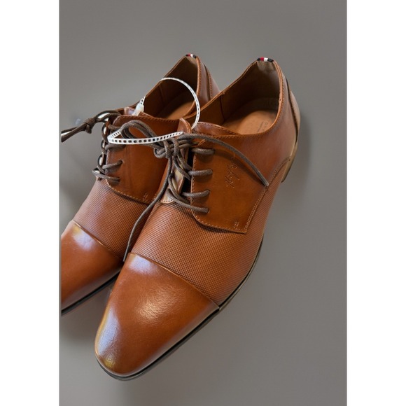 NWOT‎ Tommy Hilfiger Sheldon Oxford Dress Shoes Men\'s Size 11.5 Brown main image 4